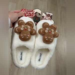 Moon Cake Gingerbread Slippers